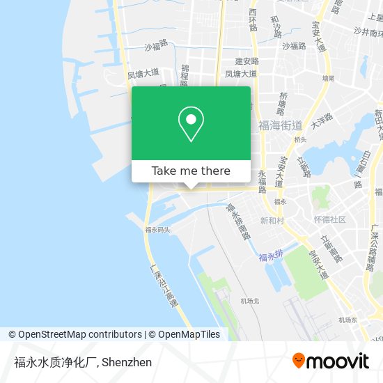 福永水质净化厂 map