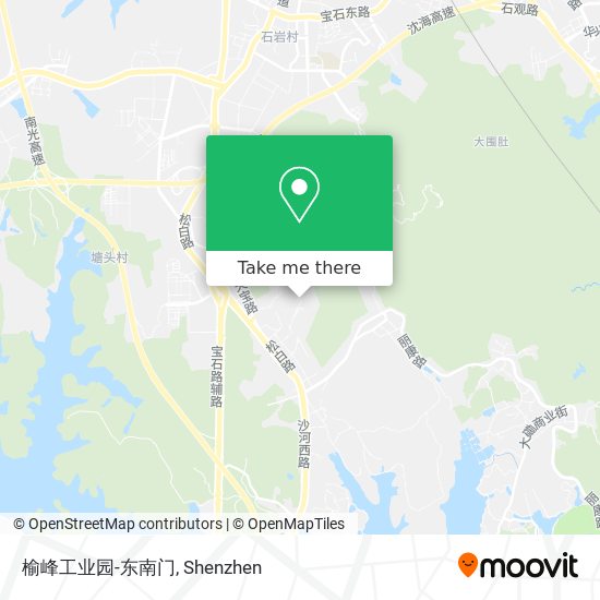 榆峰工业园-东南门 map