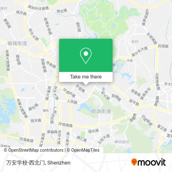 万安学校-西北门 map