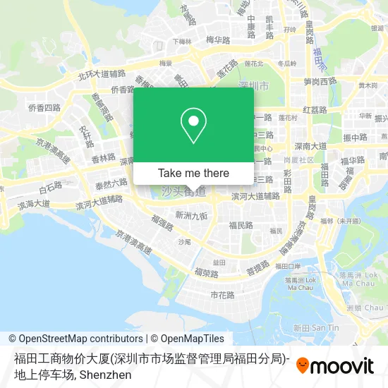 福田工商物价大厦(深圳市市场监督管理局福田分局)-地上停车场 map