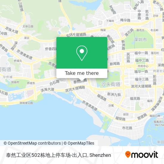 泰然工业区502栋地上停车场-出入口 map