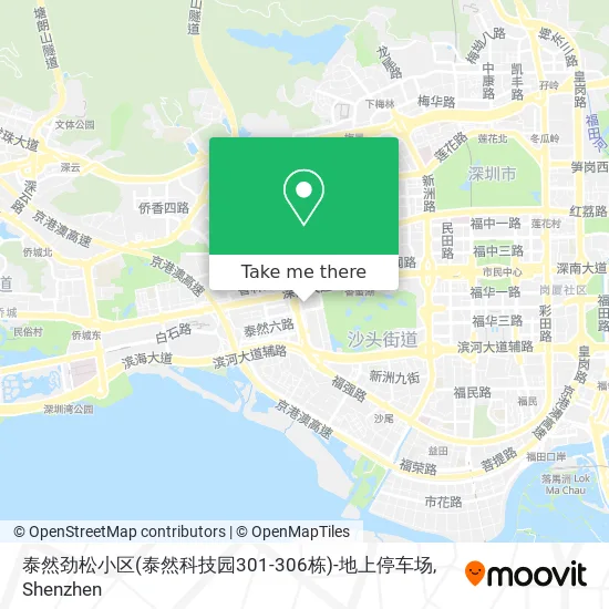 泰然劲松小区(泰然科技园301-306栋)-地上停车场 map