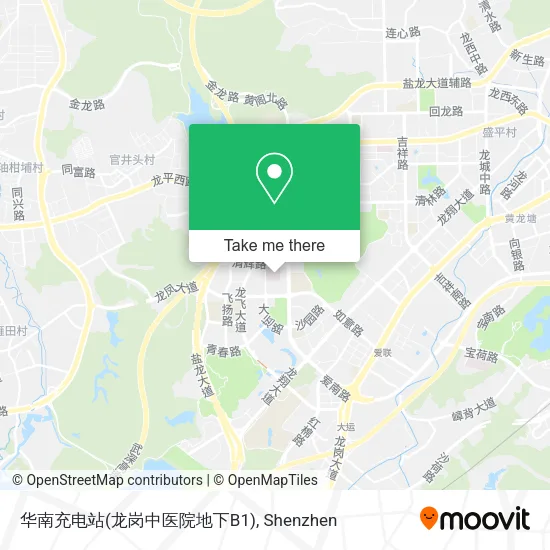 华南充电站(龙岗中医院地下B1) map