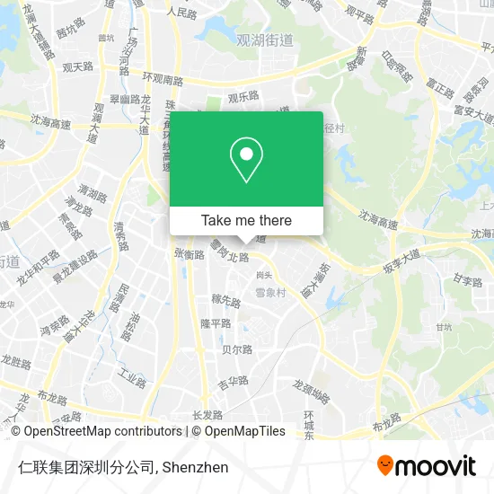 仁联集团深圳分公司 map