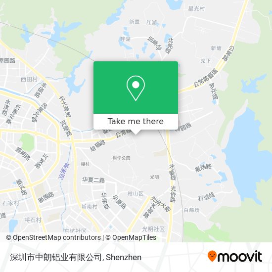 深圳市中朗铝业有限公司 map