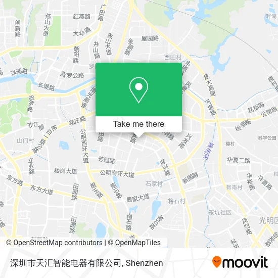 深圳市天汇智能电器有限公司 map
