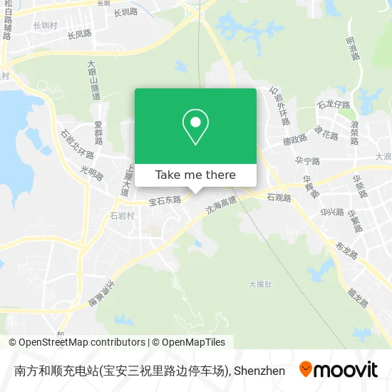南方和顺充电站(宝安三祝里路边停车场) map