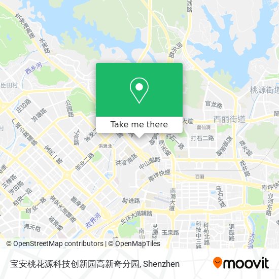 宝安桃花源科技创新园高新奇分园 map