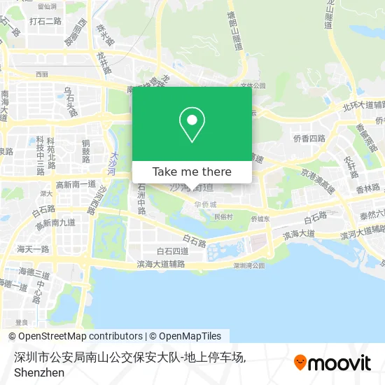 深圳市公安局南山公交保安大队-地上停车场 map