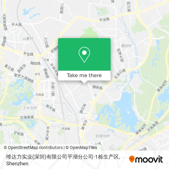 维达力实业(深圳)有限公司平湖分公司-1栋生产区 map