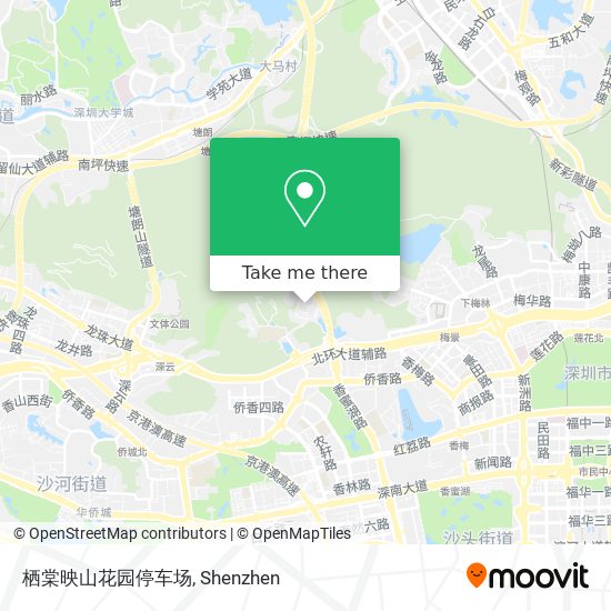 栖棠映山花园停车场 map