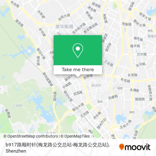 b917路顺时针(梅龙路公交总站-梅龙路公交总站) map