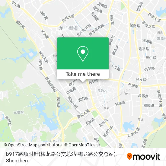 b917路顺时针(梅龙路公交总站-梅龙路公交总站) map