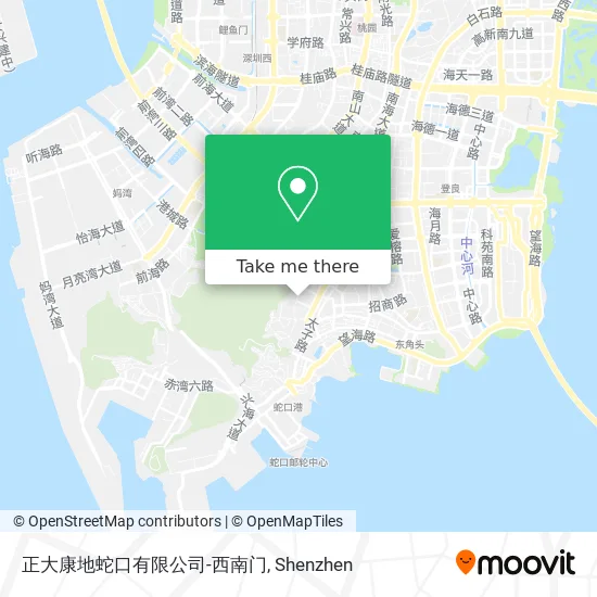 正大康地蛇口有限公司-西南门 map