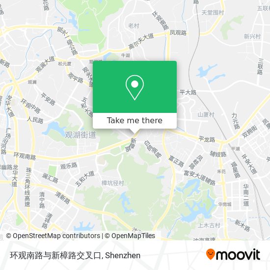 环观南路与新樟路交叉口 map