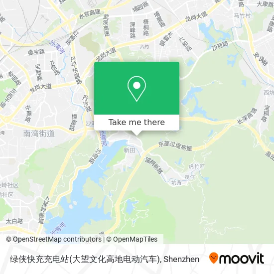 绿侠快充充电站(大望文化高地电动汽车) map