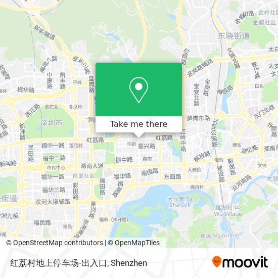 红荔村地上停车场-出入口 map