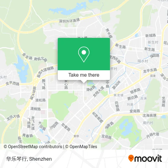 华乐琴行 map