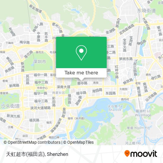 How To Get To 天虹超市 福田店 In 福田区by Bus Or Metro