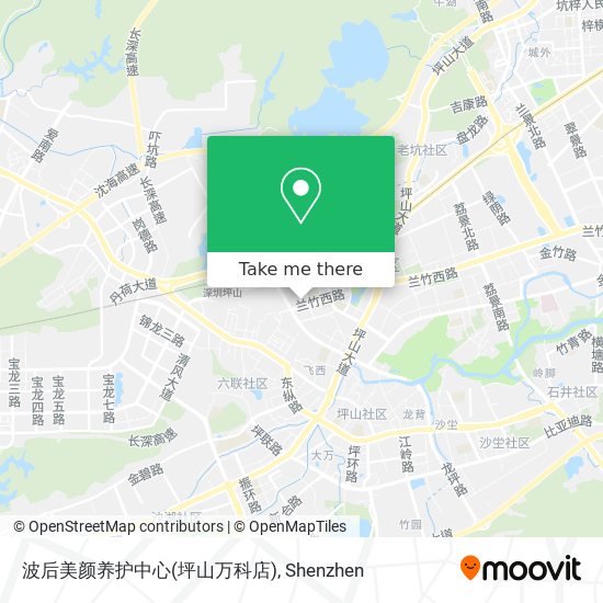波后美颜养护中心(坪山万科店) map