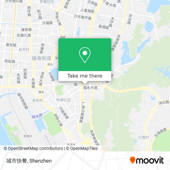 城市快餐 map