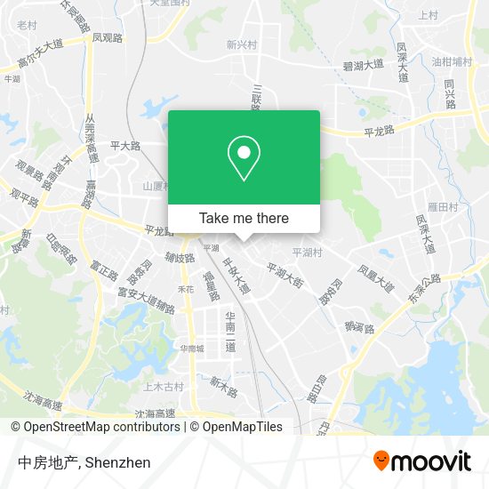 中房地产 map