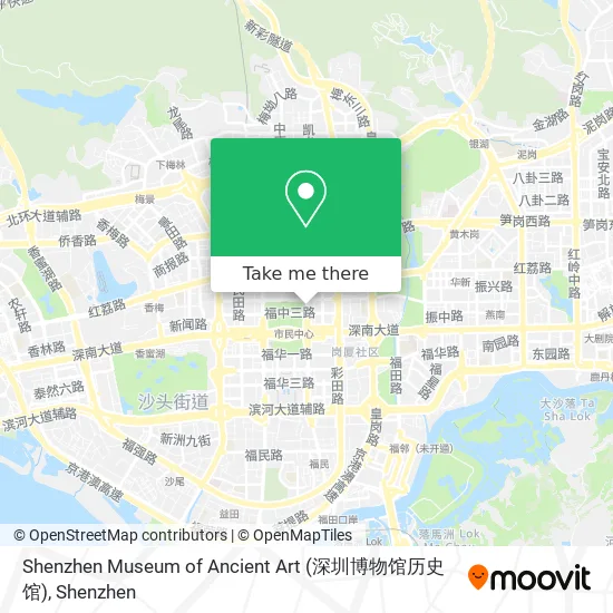 Shenzhen Museum of Ancient Art (深圳博物馆历史馆) map