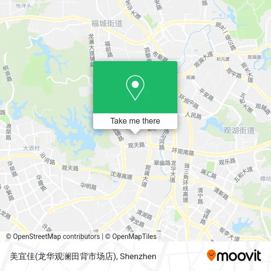 美宜佳(龙华观澜田背市场店) map