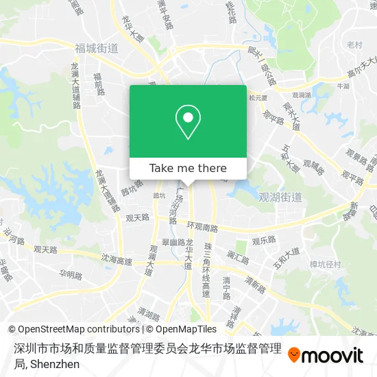 深圳市市场和质量监督管理委员会龙华市场监督管理局 map