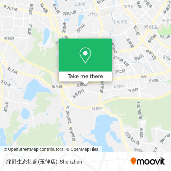 绿野生态社超(玉律店) map