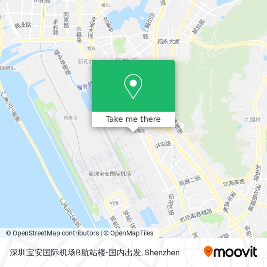 深圳宝安国际机场B航站楼-国内出发 map