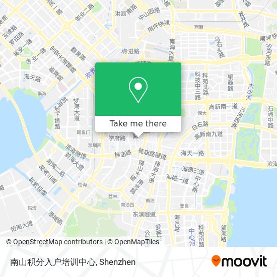 南山积分入户培训中心 map