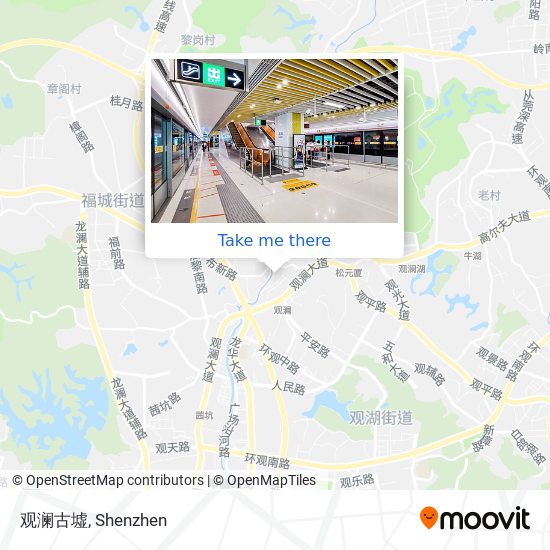 观澜古墟 map