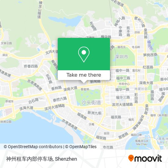 神州租车内部停车场 map