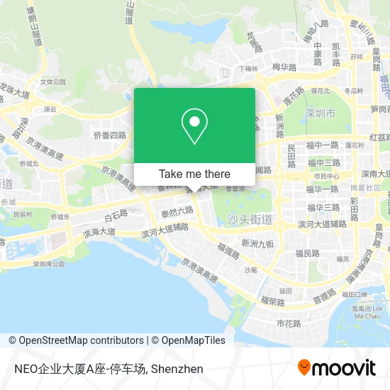 NEO企业大厦A座-停车场 map