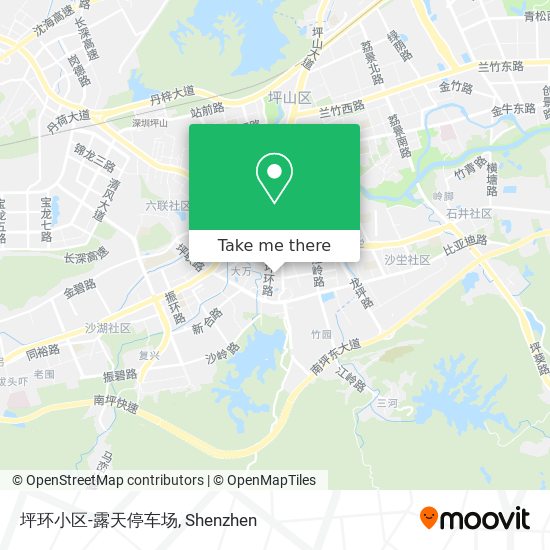 坪环小区-露天停车场 map