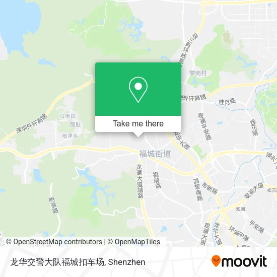 龙华交警大队福城扣车场 map