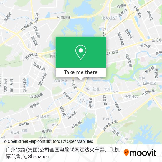 广州铁路(集团)公司全国电脑联网远达火车票、飞机票代售点 map