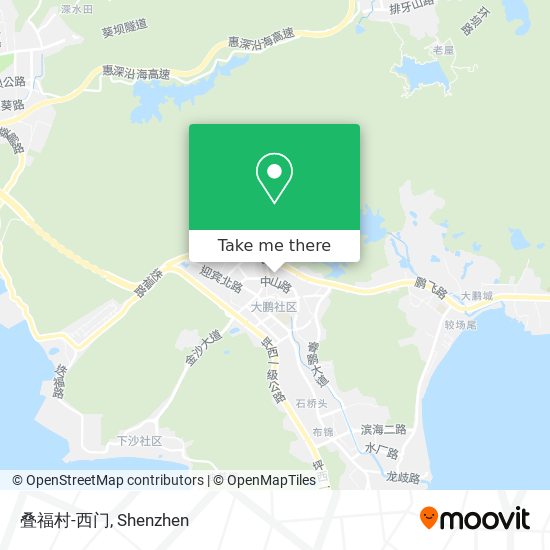 叠福村-西门 map