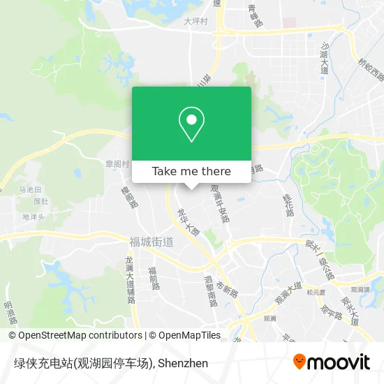 绿侠充电站(观湖园停车场) map