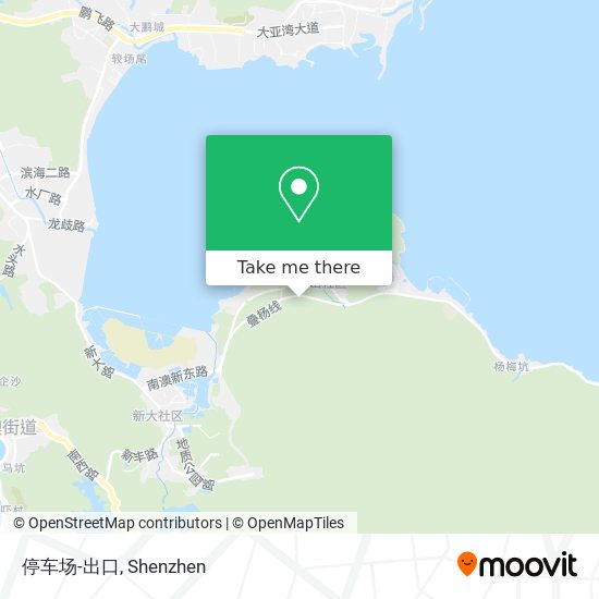 停车场-出口 map