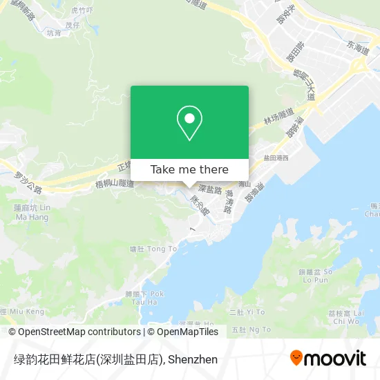 绿韵花田鲜花店(深圳盐田店) map