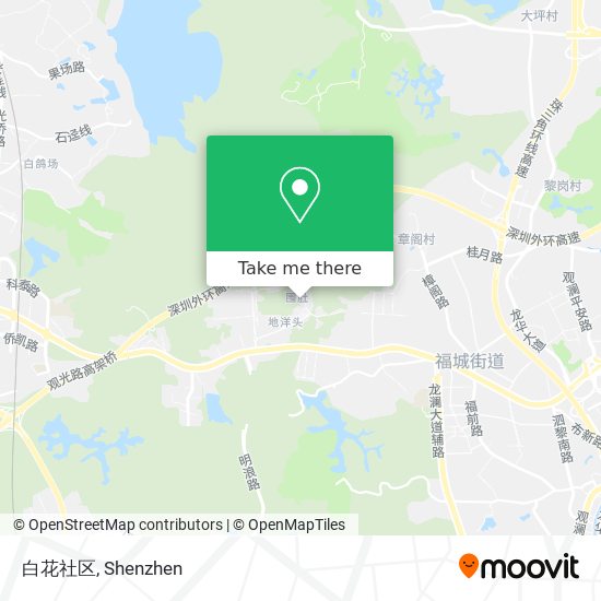 白花社区 map