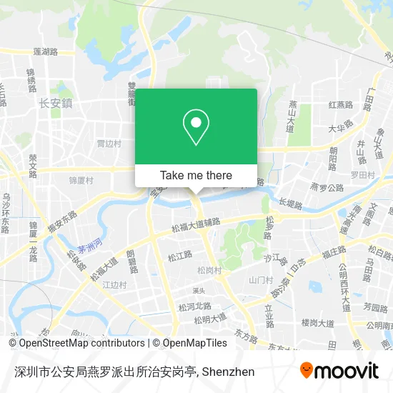 深圳市公安局燕罗派出所治安岗亭 map
