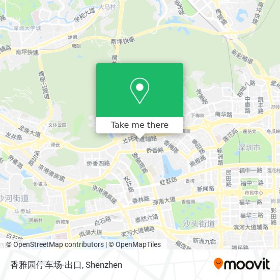 香雅园停车场-出口 map