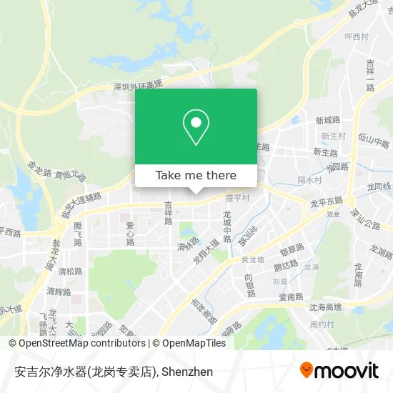 安吉尔净水器(龙岗专卖店) map
