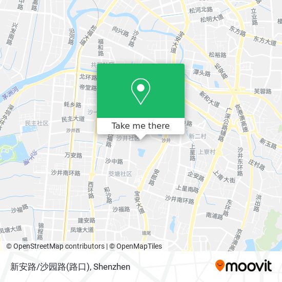 新安路/沙园路(路口) map