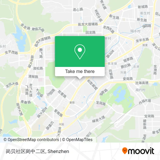 岗贝社区岗中二区 map