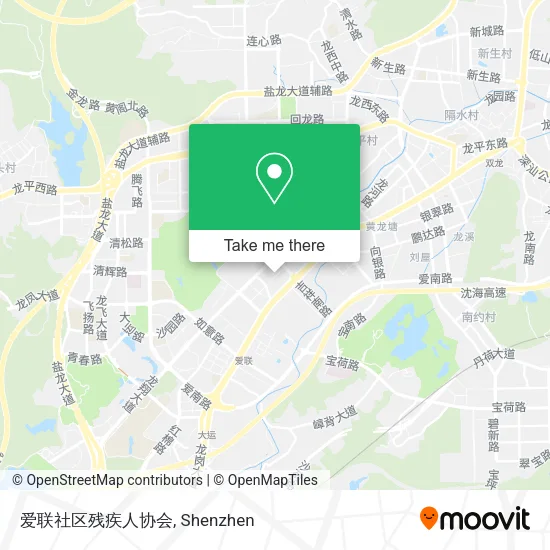 爱联社区残疾人协会 map