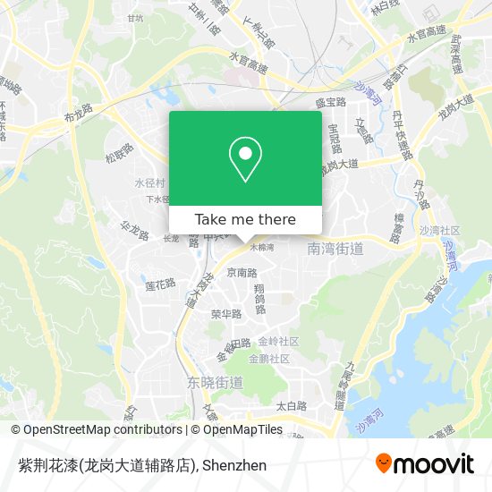 紫荆花漆(龙岗大道辅路店) map